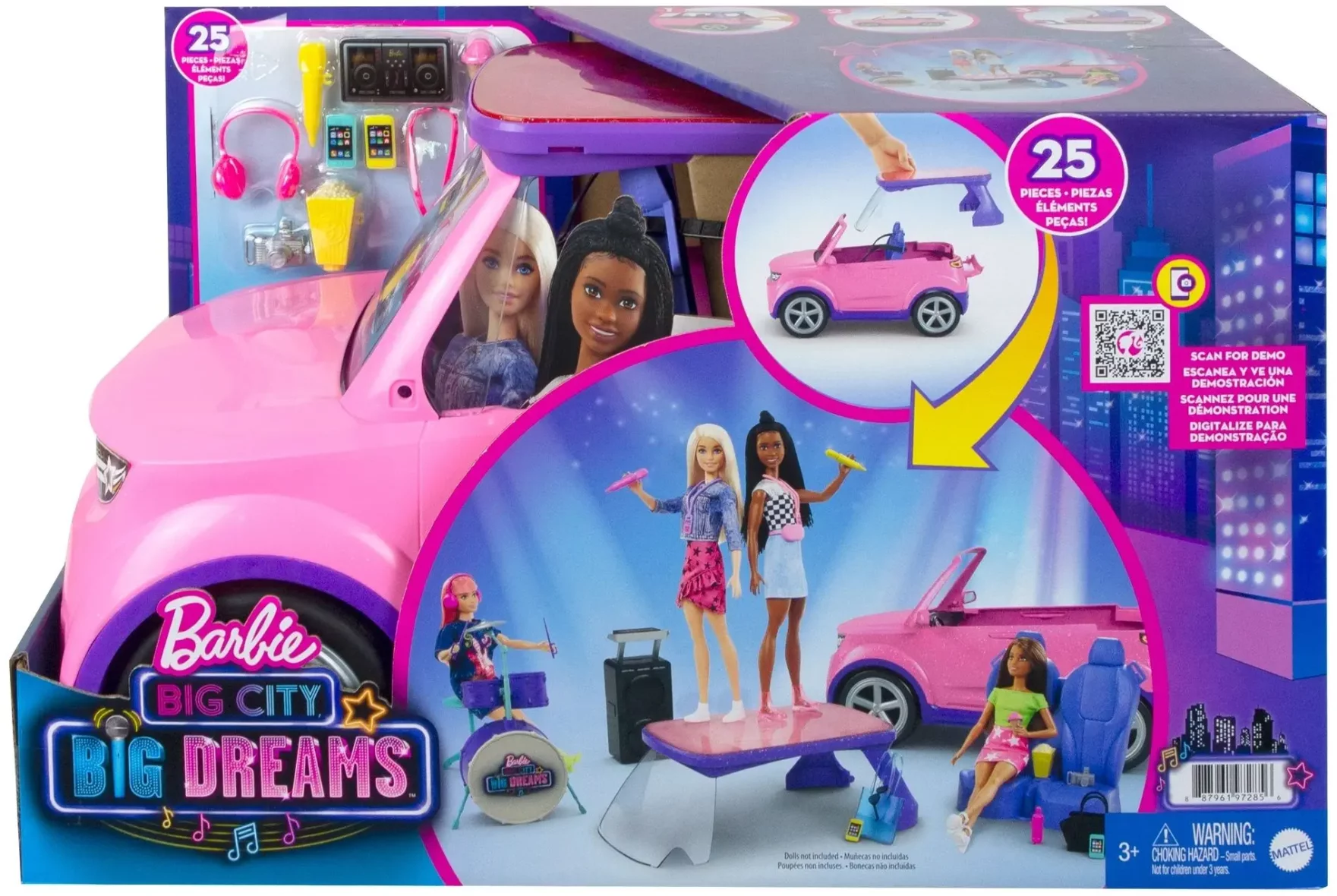 Mattel Barbie: Big City Dreams guruló színpad